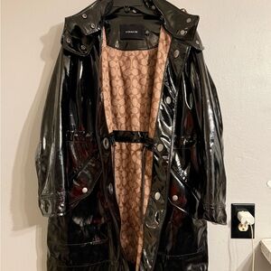 COACH Raincoat With Horse And Carriage COACH Print Lining